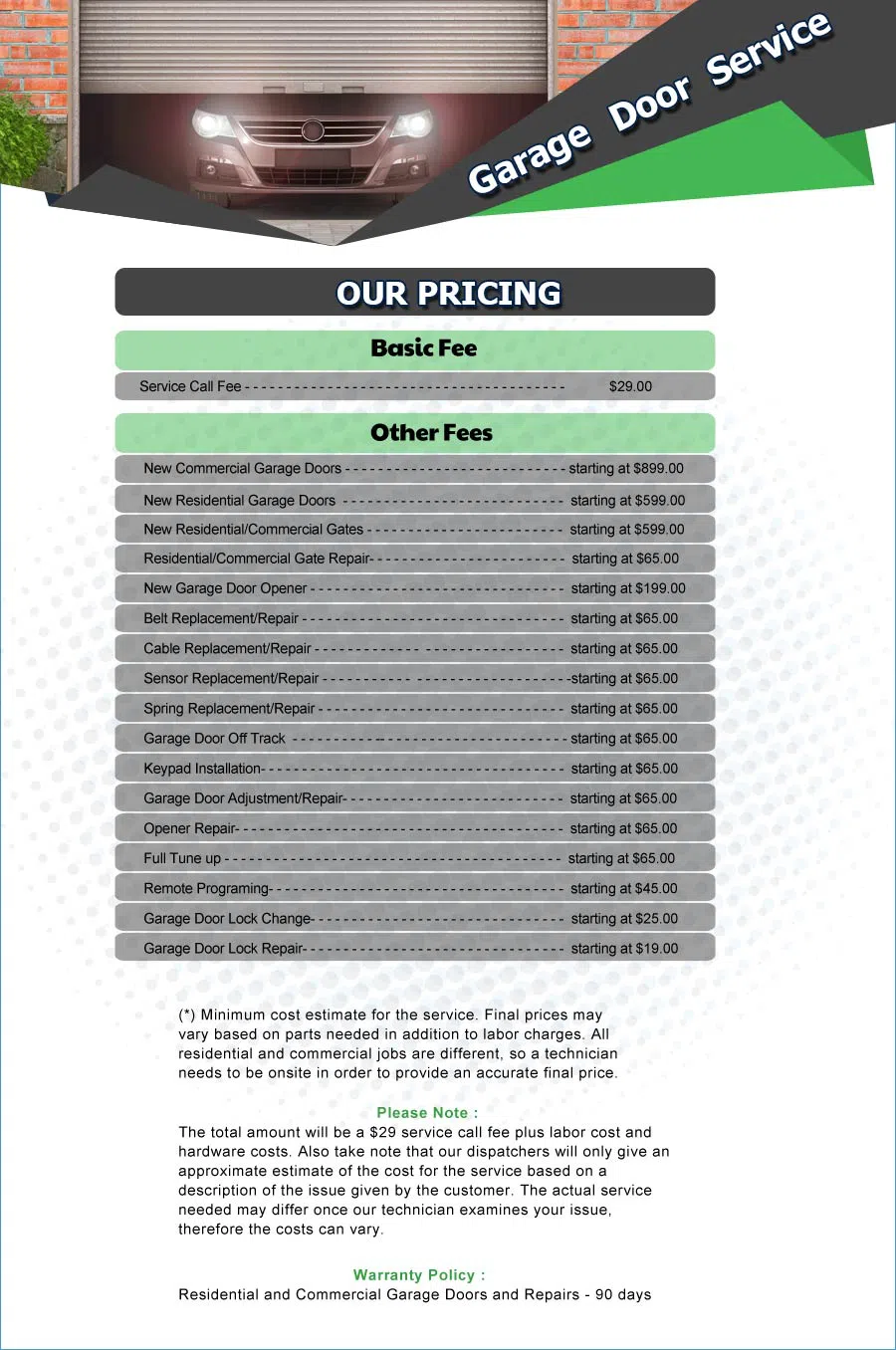 Galaxy Garage Door Service Atlanta, GA 404-549-5871